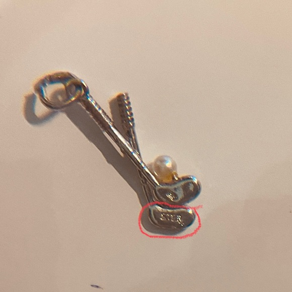 Breloque vintage « bâtons de golf » - Picture 3 of 3